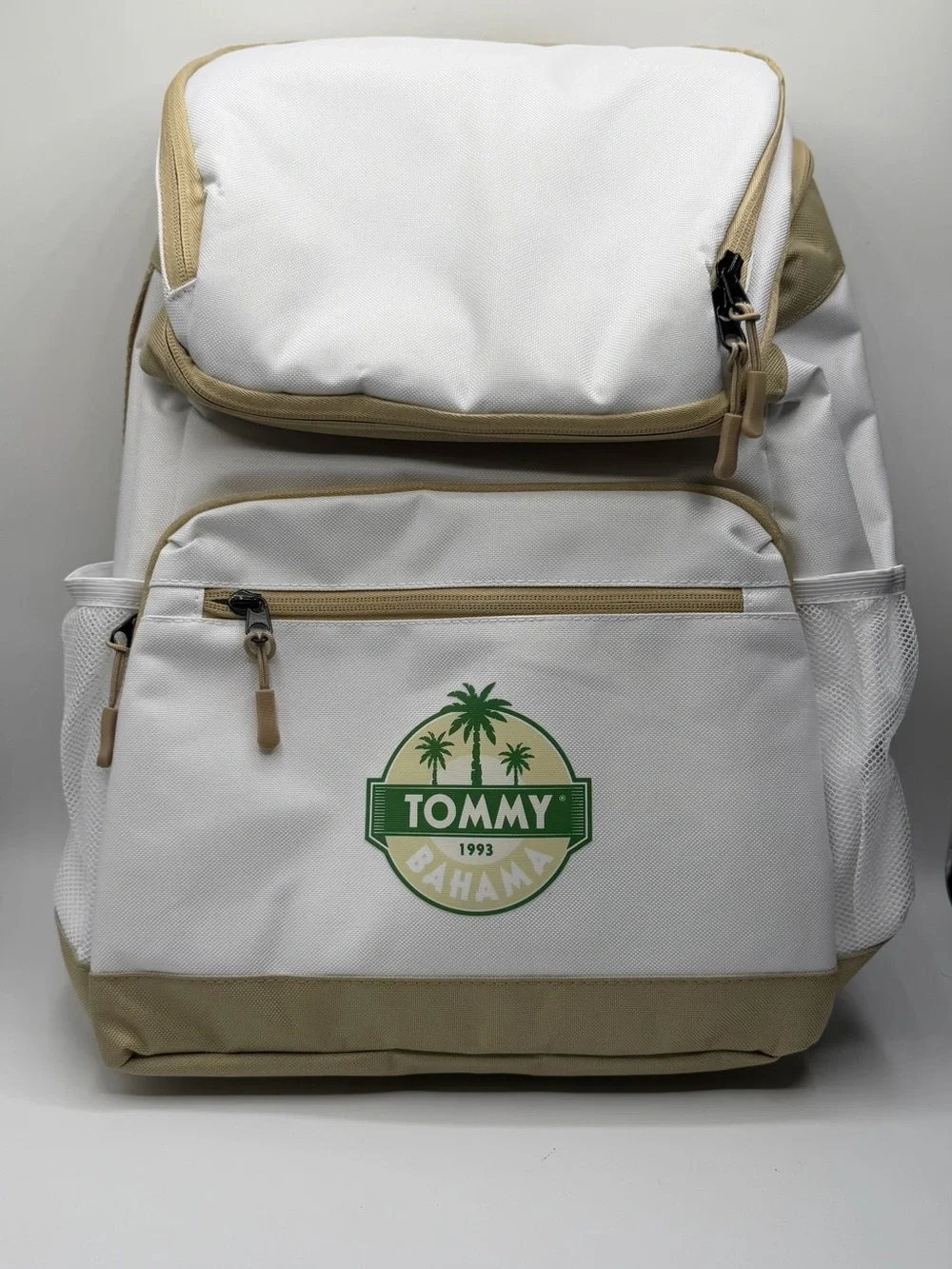 Tommy Bahama Insulated Cooler Canvas Backpack Travel Bag NEW in Original Bag